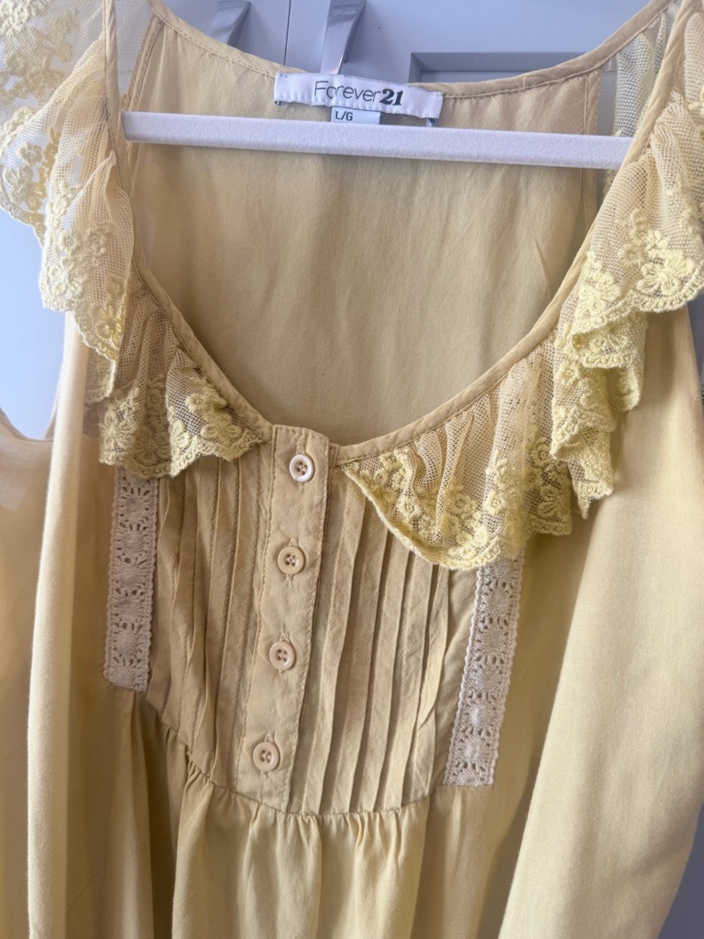 Boho Yellow Ruffle-Sleeve Tank Top - Picture 2 of 4